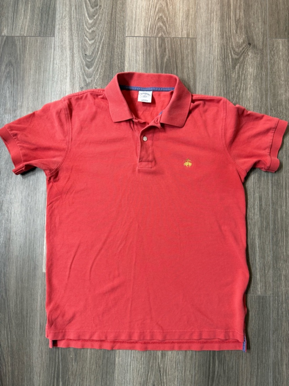 Brooks Brothers Men’s Polo Slim Fit Coral Salmon Medium Preppy Golf
